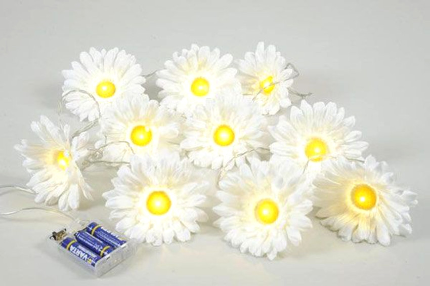 Guirlande lumineuse en rotin tressé 10 LEDS L180 CAGLIARI