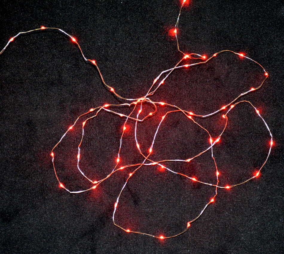 Guirlande lumineuse intérieur 20 microLED rose sur 1.90 mètres - RETIF